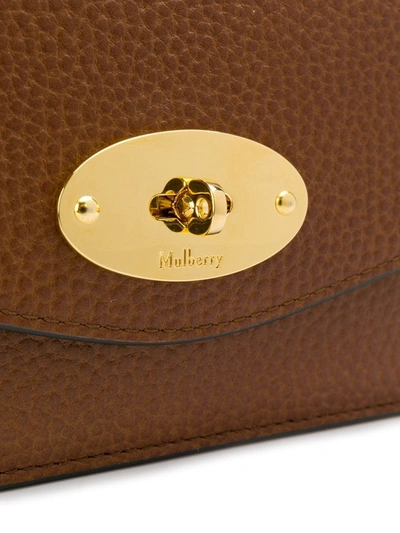 Shop Mulberry Foldover Chain Crossbody Bag In Brown