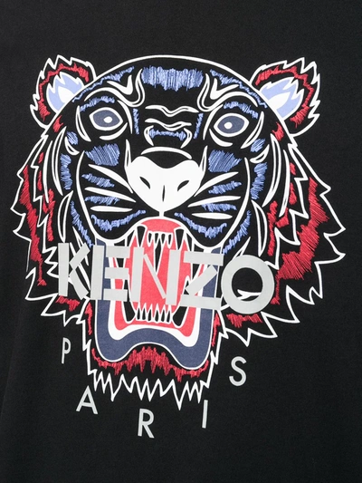 Shop Kenzo Tiger Logo-print T-shirt In Black
