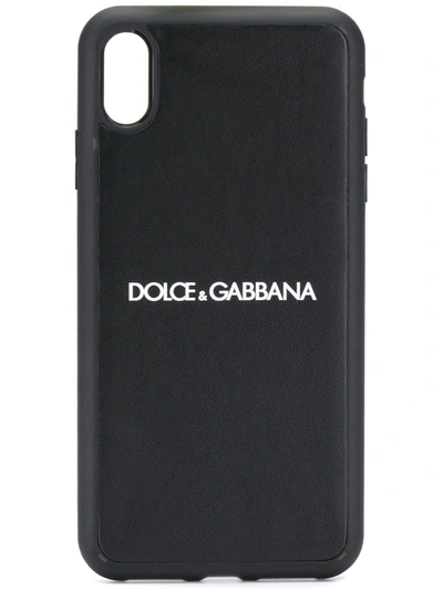 Shop Dolce & Gabbana Logo Iphone Xs Max Case In Black