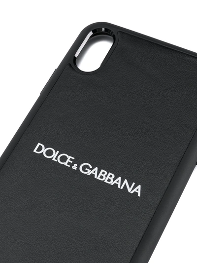 Shop Dolce & Gabbana Logo Iphone Xs Max Case In Black