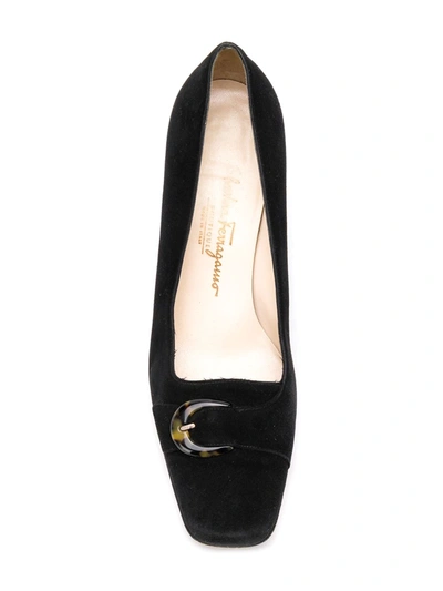 Pre-owned Ferragamo 1990's Bow Detail Pumps In Black