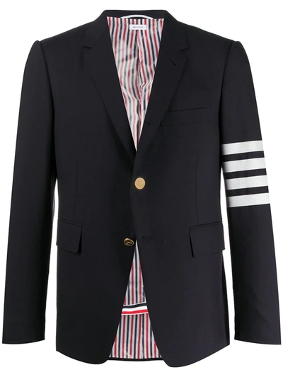 Shop Thom Browne 4-bar Wool Sport Coat In Blue