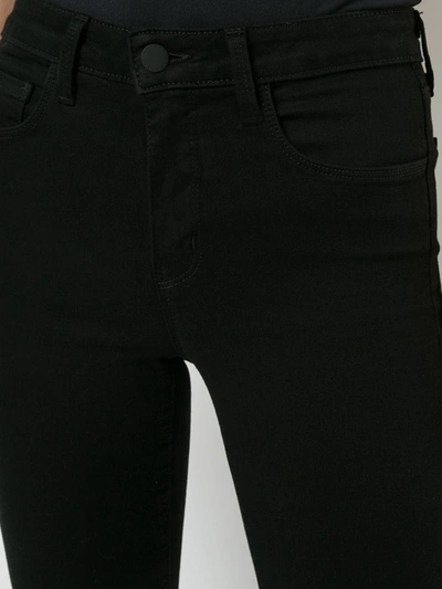 Shop L Agence High Rise Ankle Grazer Jeans In Black