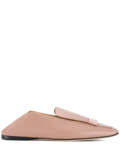 Shop Sergio Rossi Sr1 Logo Loafers In Pink