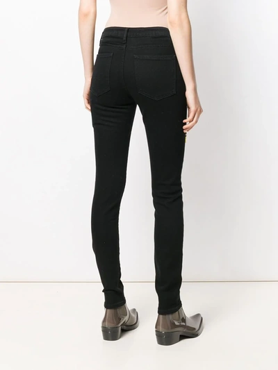 OFF-WHITE SKINNY LEG JEANS - 黑色