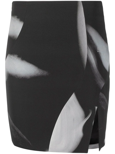 Shop Off-white Liquid Melt Mini Skirt In Black