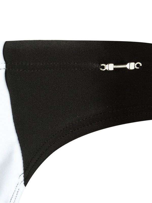 Amir Slama bicolor trunks - White