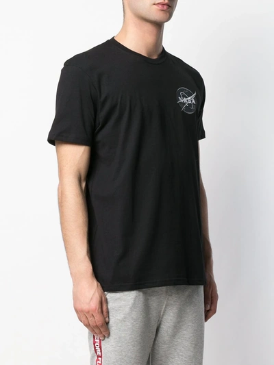 Shop Alpha Industries Nasa Patch T-shirt In Black