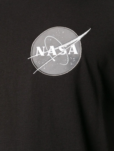 Shop Alpha Industries Nasa Patch T-shirt In Black