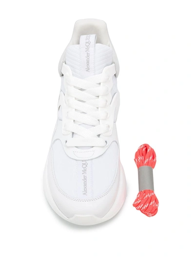 Shop Alexander Mcqueen Oversized Runner Sneakers In White