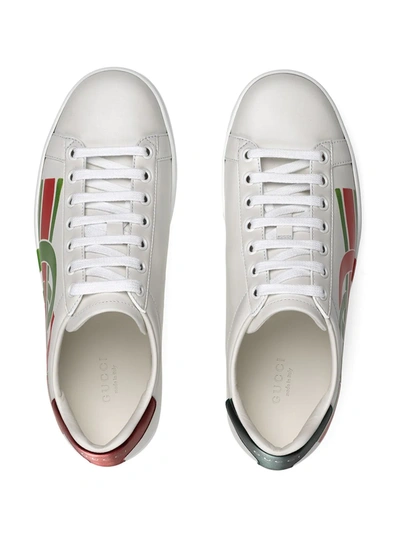 Gucci Women's Ace Sneaker With Interlocking G In White | ModeSens