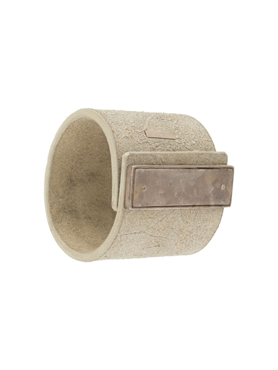 Shop Parts Of Four Long-plaque Cuff In Neutrals