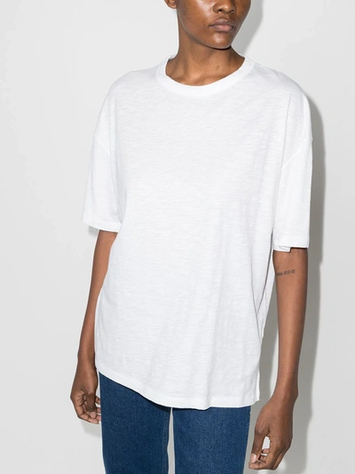 Shop Ninety Percent Oversized Organic Cotton T-shirt In White