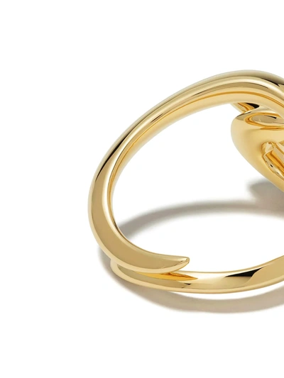 Shop Shaun Leane Hook Ring In Gold