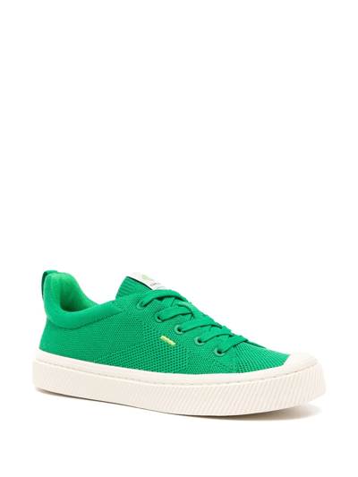 Shop Cariuma Ibi Low Knit Sneakers In Green