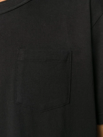 Shop Sacai Chest Pocket T-shirt In Black