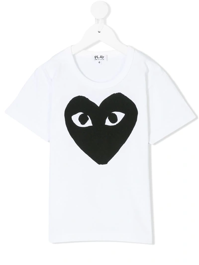 Shop Comme Des Garçons Play T-shirt In White