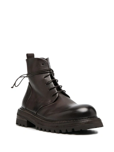 Marsèll Military-style Lace-up Boots In Brown