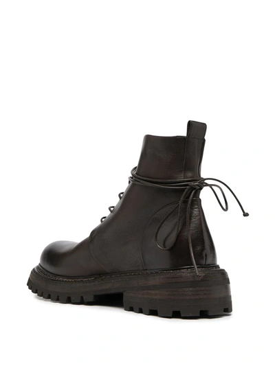 Marsèll Military-style Lace-up Boots In Brown