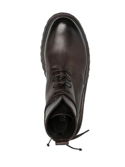 Marsèll Military-style Lace-up Boots In Brown