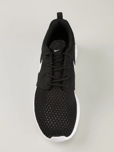 Shop Nike Rosherun Br Low-top Sneakers In Black