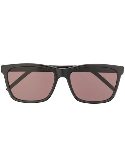 Shop Saint Laurent Square-frame Sunglasses In Black