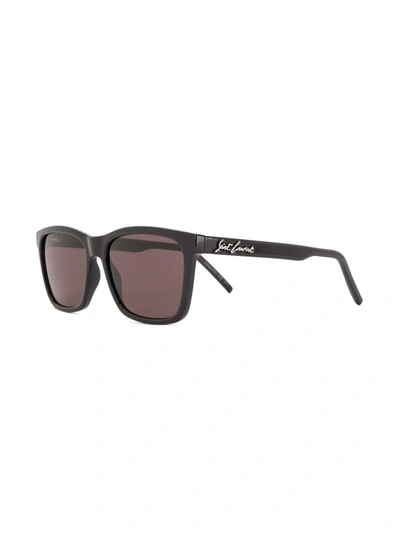 Saint Laurent Square-frame Sunglasses In Black