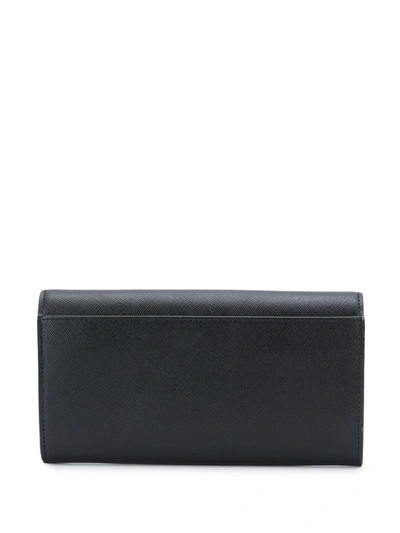 Shop Marni Snap-button Fastening Wallet In Black