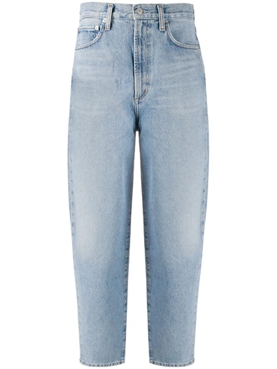 Shop Agolde Balloon Tapered Leg Jeans In Blue