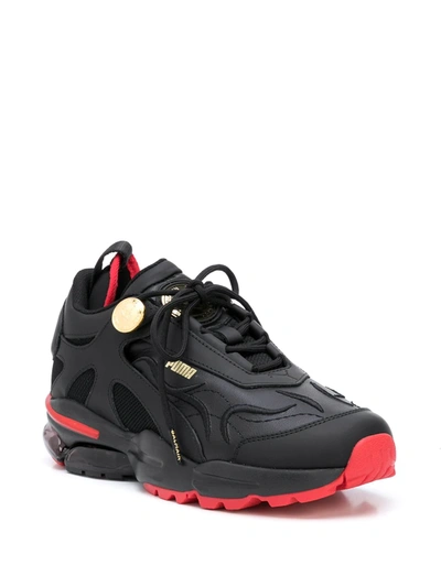 Shop Puma X Balmain Cell Stellar Sneakers In Black
