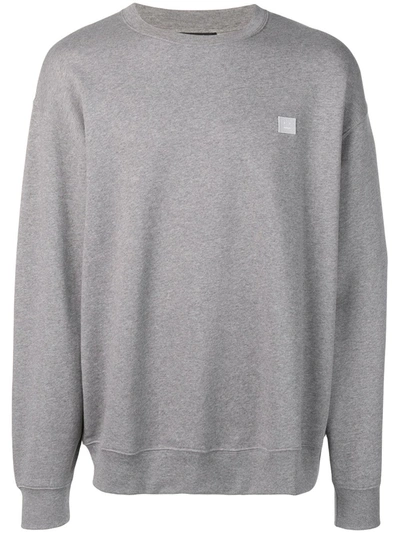 Shop Acne Studios Oversized Sweatshirt In Grey