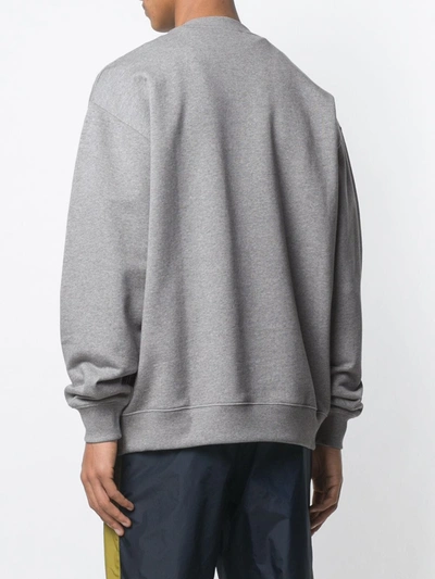 Shop Acne Studios Oversized Sweatshirt In Grey