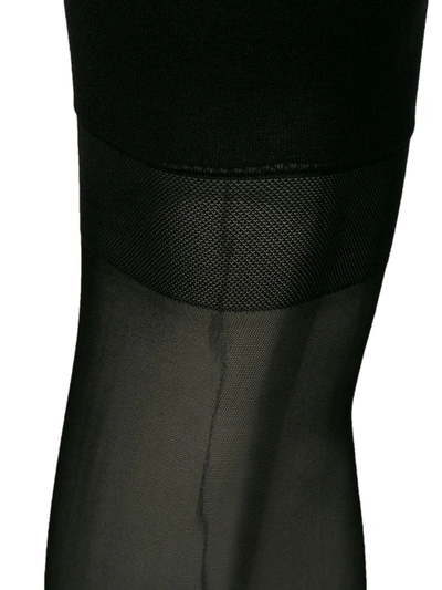 Shop Maison Close Knee-length Sheer Stockings In Black