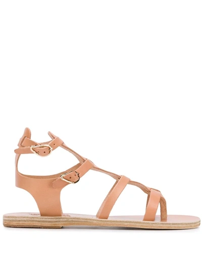 Ancient Greek Sandals Stephanie Leather Gladiator Sandals In Neutrals