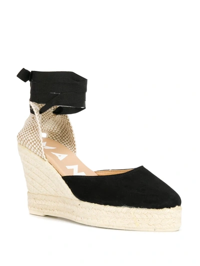 Shop Manebi Espadrille Wedges In Black