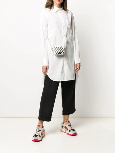 Shop Y-3 Yohji Yamamoto Longline Shirt In White