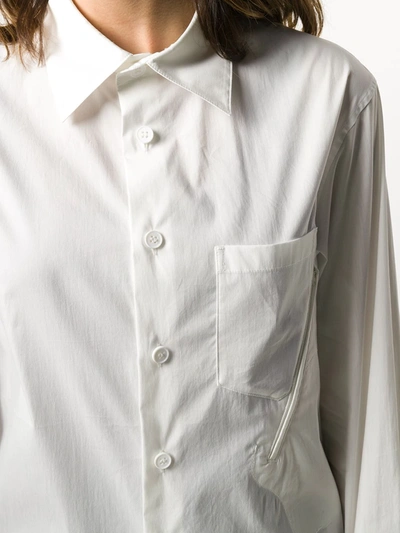 Shop Y-3 Yohji Yamamoto Longline Shirt In White