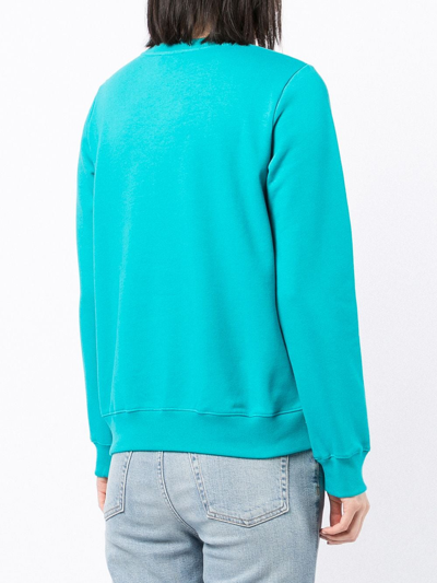 Apc Logo-printed Sweatshirt In Grün