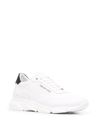 Philipp Plein Low-top Lace-up Trainers In White