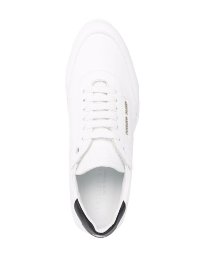 Philipp Plein Low-top Lace-up Trainers In White