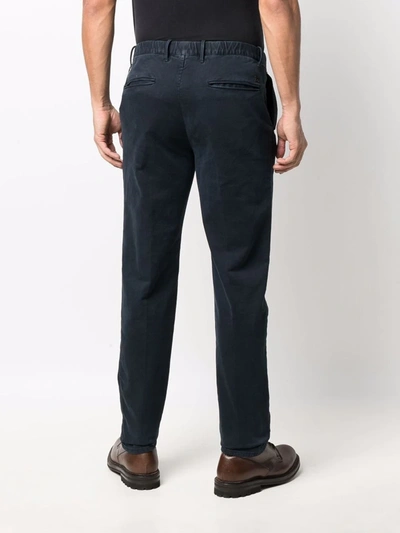 Incotex Slim-cut Chino Trousers In Blue