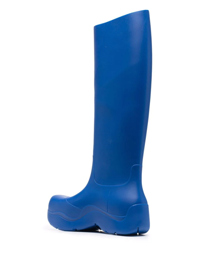 Shop Bottega Veneta Puddle Knee-high Boots In Blau