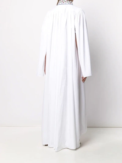 Seen Users Capelet Maxi Dress In White