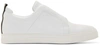 PIERRE HARDY White Leather Slip-On Sneakers