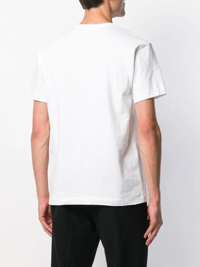 Shop Comme Des Garçons Play Heart Print T-shirt In White