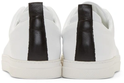 Shop Pierre Hardy White Leather Slip-on Sneakers
