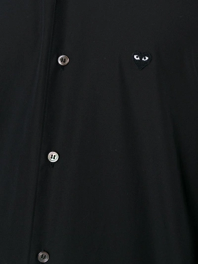 Shop Comme Des Garçons Play Mini Heart Shirt In Black