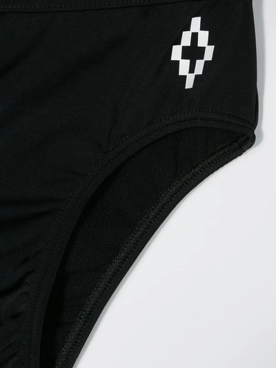 Marcelo Burlon County Of Milan Logo Swim Trunks In Black