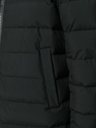 Shop Herno Hooded Down Jacket In Black