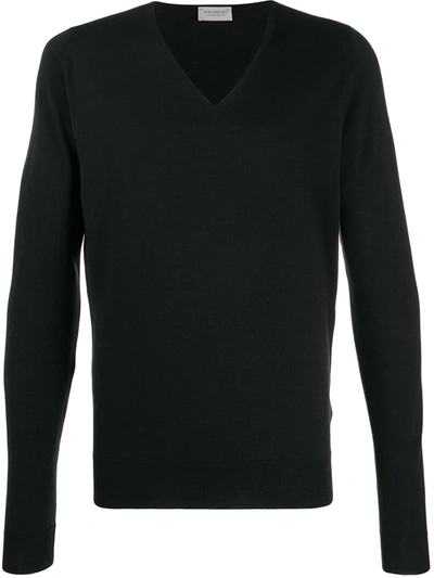 Shop John Smedley Blenheim Sweatshirt In Black